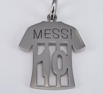 Dije Camiseta de "Messi" en acero quirúrgico.-